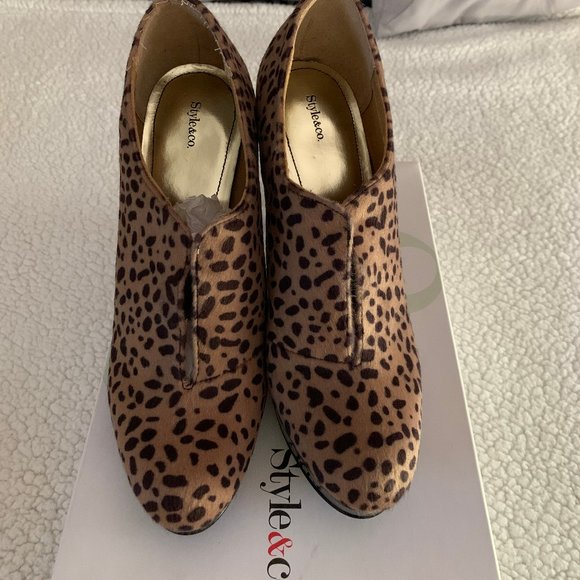 Style & Co Animal Print Bootie - Picture 3 of 7